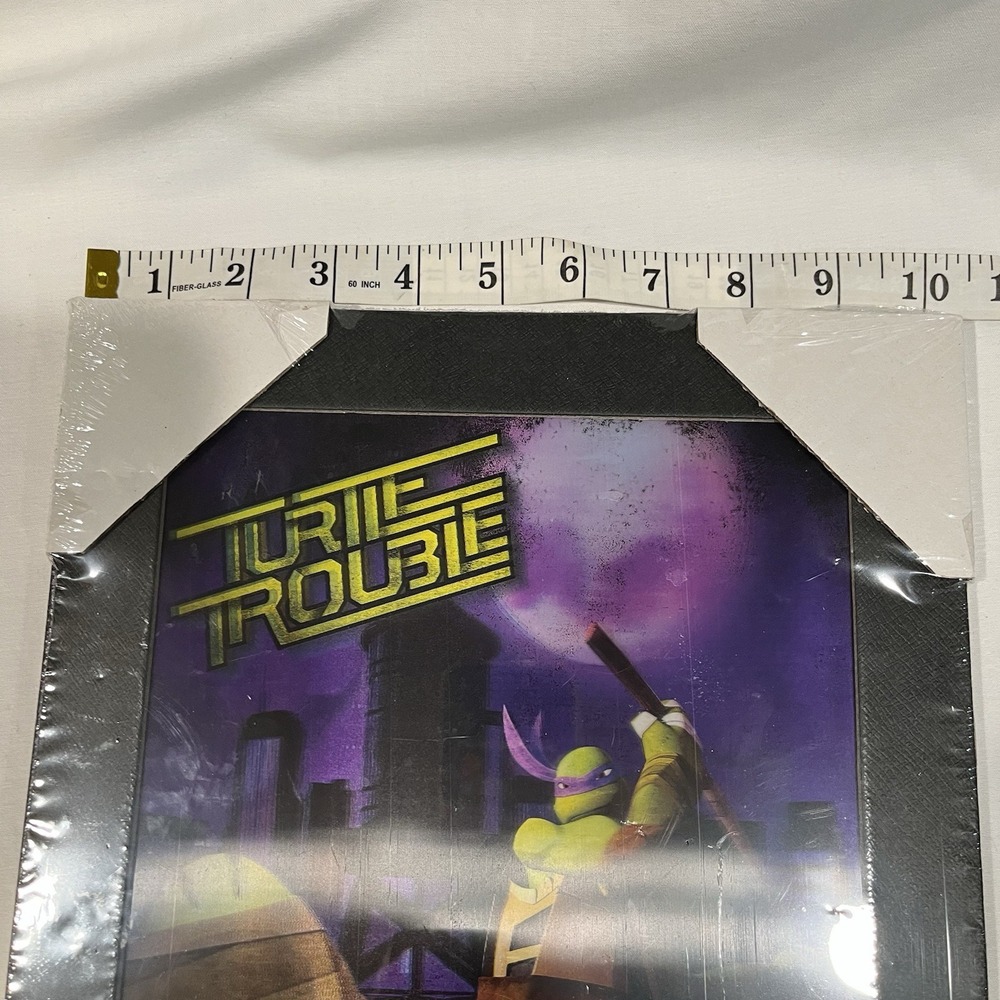 Nickelodeon TMNT Donatello Turtle Trouble Framed Wall Art 3DGVOD 2012 New - Picture 3 of 5